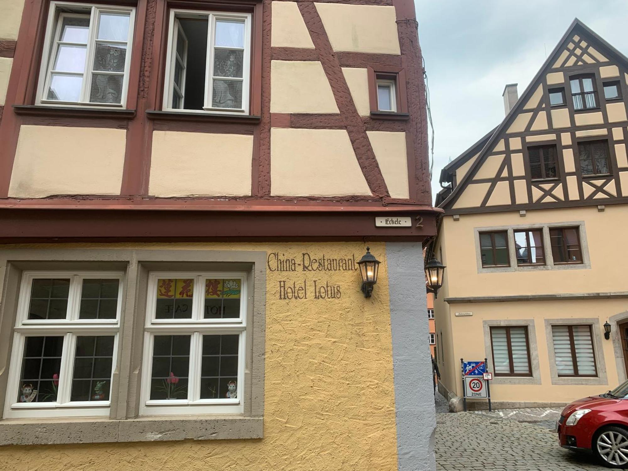 China Restaurant Hotel Lotus Rothenburg ob der Tauber Exterior foto