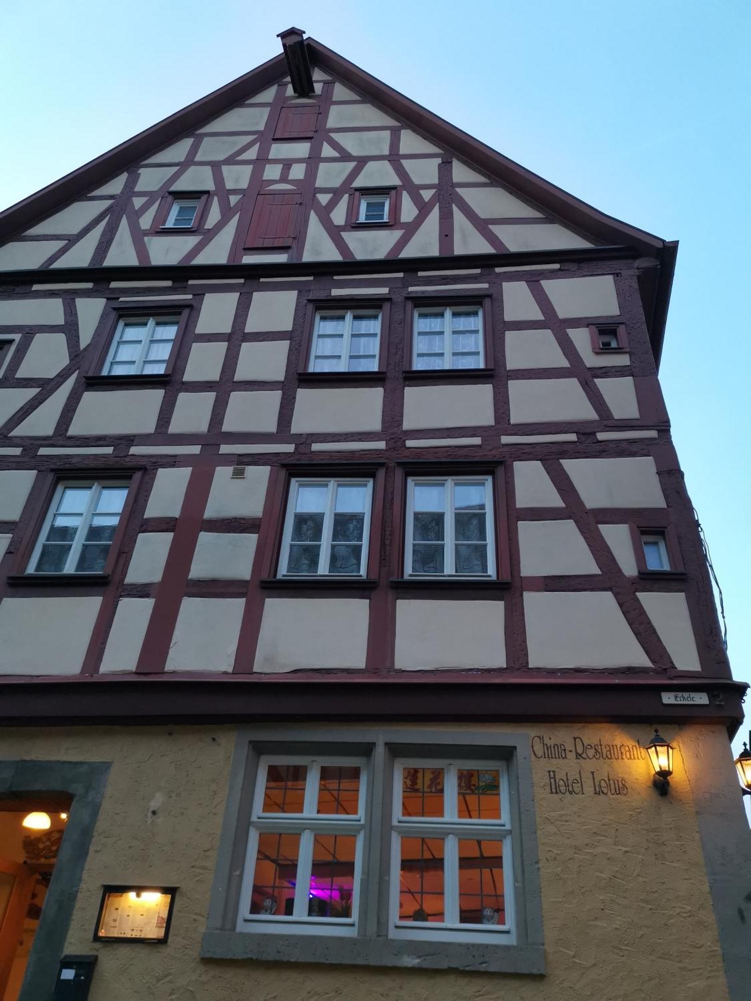 China Restaurant Hotel Lotus Rothenburg ob der Tauber Exterior foto
